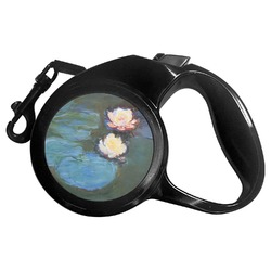 Water Lilies #2 Retractable Dog Leash - Small
