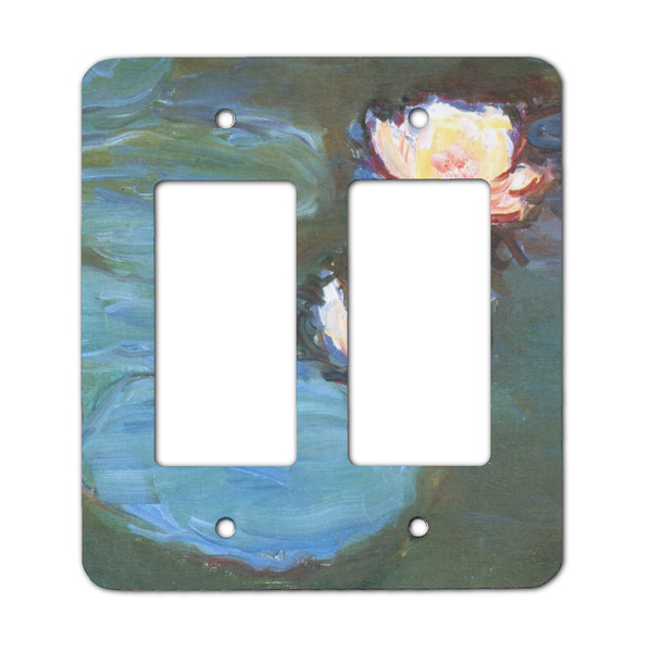 Custom Water Lilies #2 Rocker Style Light Switch Cover - Two Switch