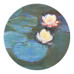 Water Lilies #2 Round Decal - XLarge