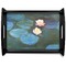 Water Lilies #2 Serving Tray Black Large - Main