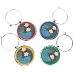 Water Lilies #2 Wine Charms (Set of 4)