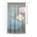 Water Lilies #2 Sheer Curtain