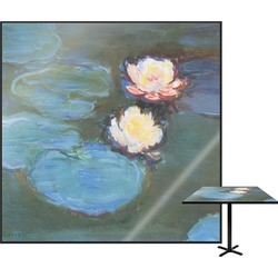 Water Lilies #2 Square Table Top - 30"