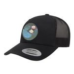 Water Lilies #2 Trucker Hat - Black