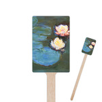 Water Lilies #2 Rectangle Wooden Stir Sticks