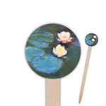 Water Lilies #2 Round Wooden Food Picks