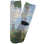 Promenade Woman by Claude Monet Adult Crew Socks