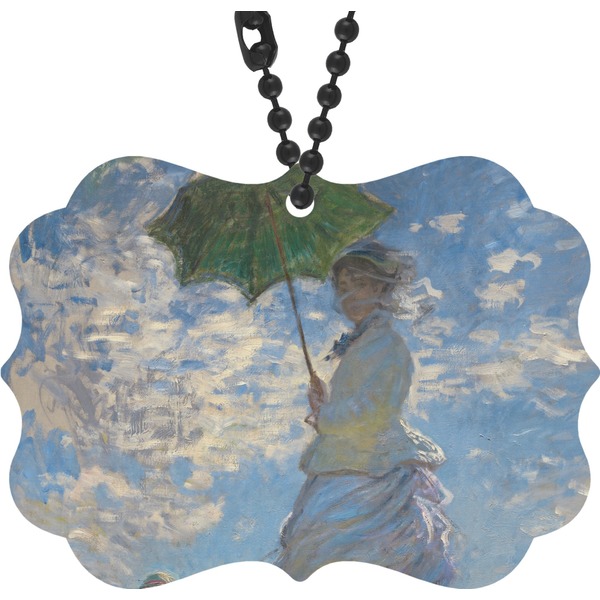 Custom Promenade Woman by Claude Monet Rear View Mirror Charm