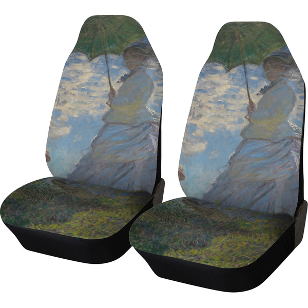 Custom Promenade Woman by Claude Monet Car Seat Covers (Set of Two)