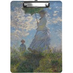 Promenade Woman by Claude Monet Clipboard
