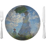 Promenade Woman by Claude Monet 10" Glass Lunch / Dinner Plates - Single or Set