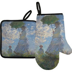 Promenade Woman by Claude Monet Right Oven Mitt & Pot Holder Set