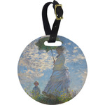 Promenade Woman by Claude Monet Plastic Luggage Tag - Round