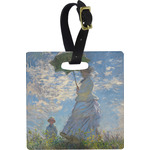 Promenade Woman by Claude Monet Plastic Luggage Tag - Square