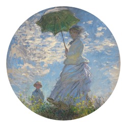 Promenade Woman by Claude Monet Round Decal - Medium