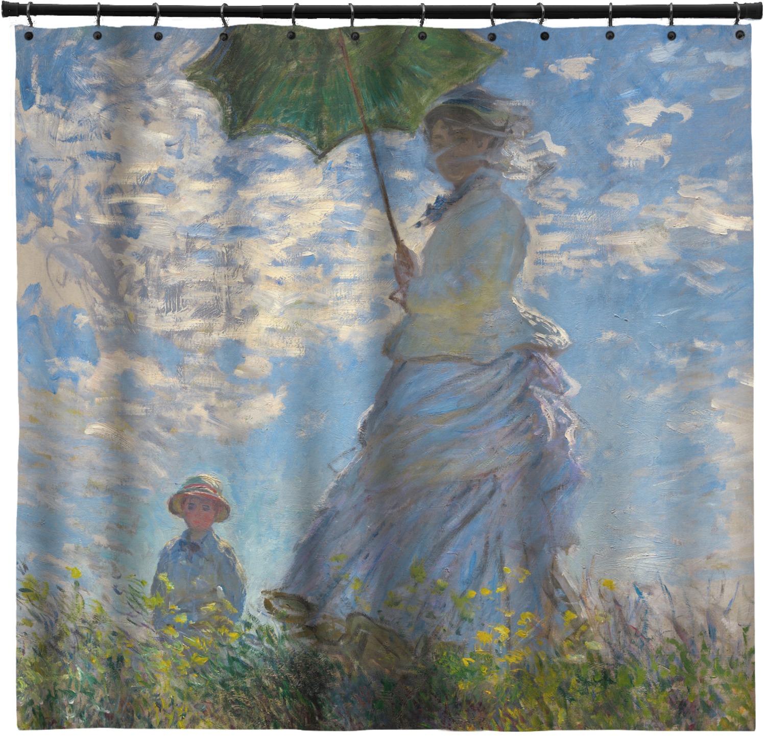 Custom Promenade Woman by Claude Monet Shower Curtain | YouCustomizeIt