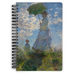 Promenade Woman by Claude Monet Spiral Notebook - 7x10