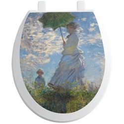 Promenade Woman by Claude Monet Toilet Seat Decal - Round