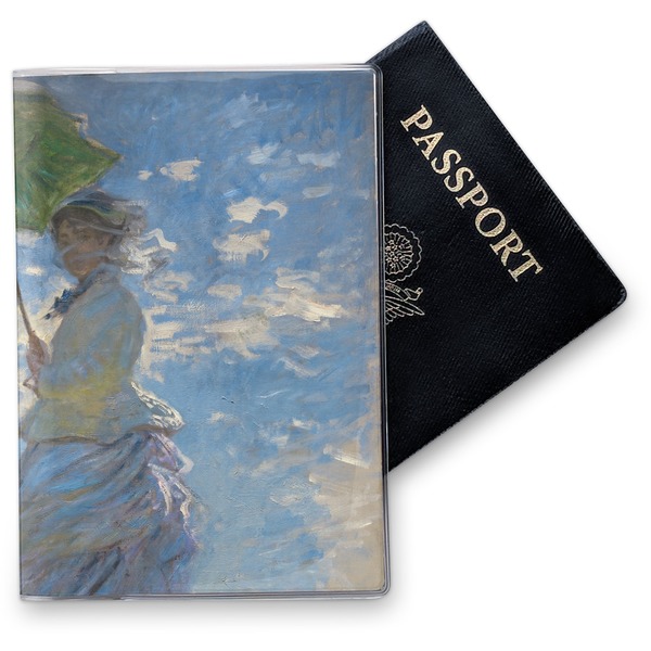 Custom Promenade Woman by Claude Monet Vinyl Passport Holder