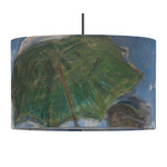 Promenade Woman by Claude Monet 12" Drum Pendant Lamp - Fabric