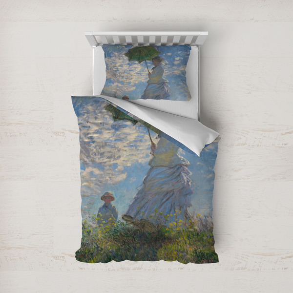 Custom Promenade Woman by Claude Monet Duvet Cover Set - Twin