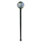 Promenade Woman by Claude Monet Black Plastic 7" Stir Stick - Round - Single Stick