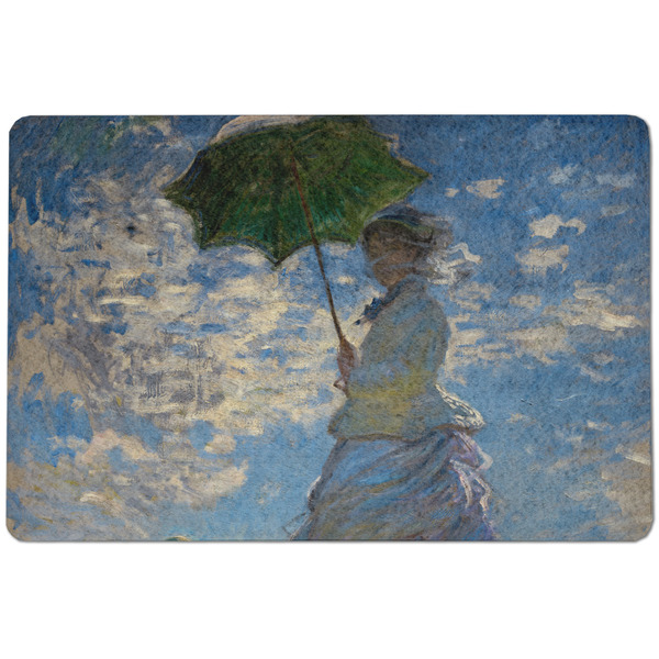 Custom Promenade Woman by Claude Monet Dog Food Mat