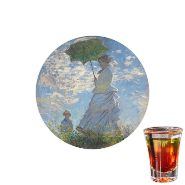 Custom Promenade Woman by Claude Monet Printed Drink Topper - 1.5"