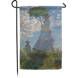 Promenade Woman by Claude Monet Small Garden Flag - Double Sided
