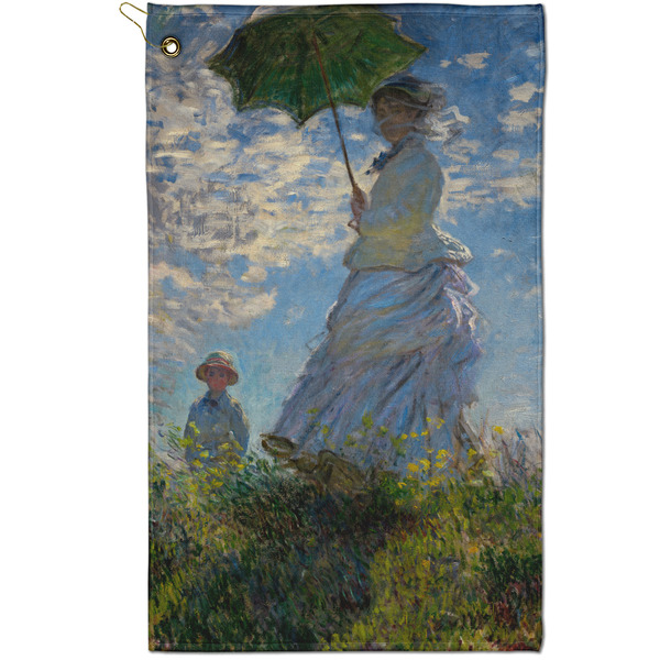 Custom Promenade Woman by Claude Monet Golf Towel - Poly-Cotton Blend - Small