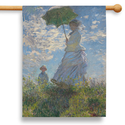 Promenade Woman by Claude Monet 28" House Flag - Single Sided