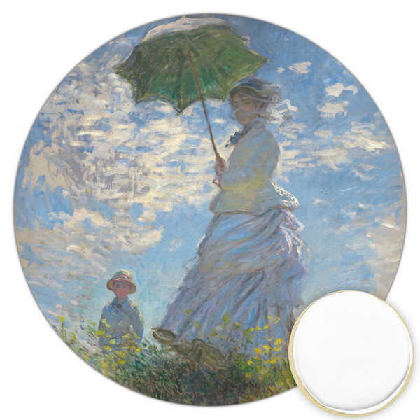 Custom Promenade Woman by Claude Monet Printed Cookie Topper - 3.25"