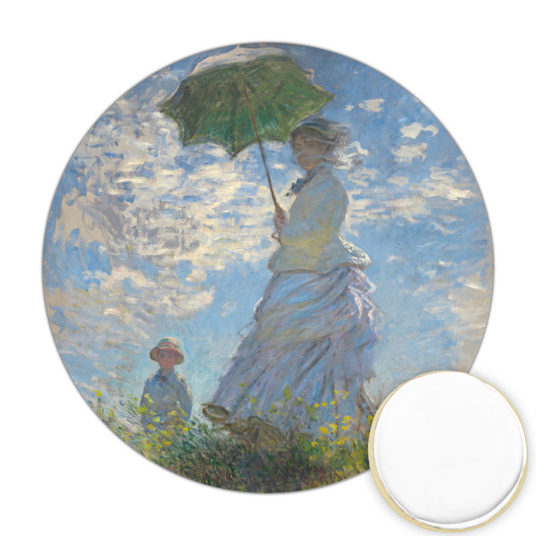 Custom Promenade Woman by Claude Monet Printed Cookie Topper - Round