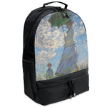 Promenade Woman by Claude Monet Backpacks - Black