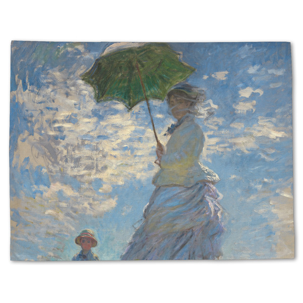 Custom Promenade Woman by Claude Monet Single-Sided Linen Placemat - Single