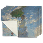 Promenade Woman by Claude Monet Single-Sided Linen Placemat - Set of 4