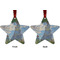 Promenade Woman by Claude Monet Metal Star Ornament - Front and Back