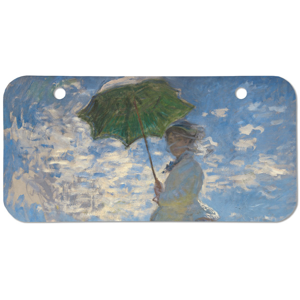 Custom Promenade Woman by Claude Monet Mini/Bicycle License Plate (2 Holes)