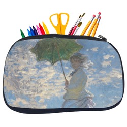 Promenade Woman by Claude Monet Neoprene Pencil Case - Medium