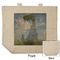 Promenade Woman by Claude Monet Reusable Cotton Grocery Bag - Front & Back View