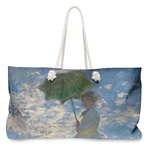 Promenade Woman by Claude Monet Large Tote Bag with Rope Handles