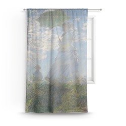 Promenade Woman by Claude Monet Sheer Curtain - 50"x84"