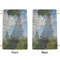 Promenade Woman by Claude Monet Small Laundry Bag - Front & Back View