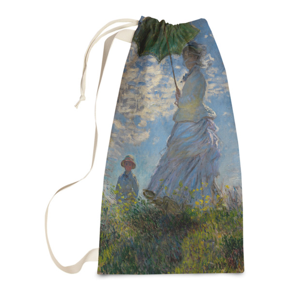 Custom Promenade Woman by Claude Monet Laundry Bags - Small