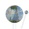 Promenade Woman by Claude Monet White Plastic 5.5" Stir Stick - Round - Closeup