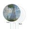 Promenade Woman by Claude Monet White Plastic 5.5" Stir Stick - Single Sided - Round - Front & Back