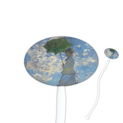 Promenade Woman by Claude Monet Oval Stir Sticks