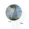 Promenade Woman by Claude Monet White Plastic 7" Stir Stick - Single Sided - Round - Front & Back