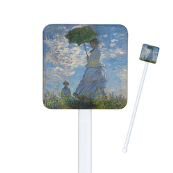Promenade Woman by Claude Monet Square Plastic Stir Sticks - Single Sided