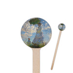 Promenade Woman by Claude Monet 7.5" Round Wooden Stir Sticks - Single Sided